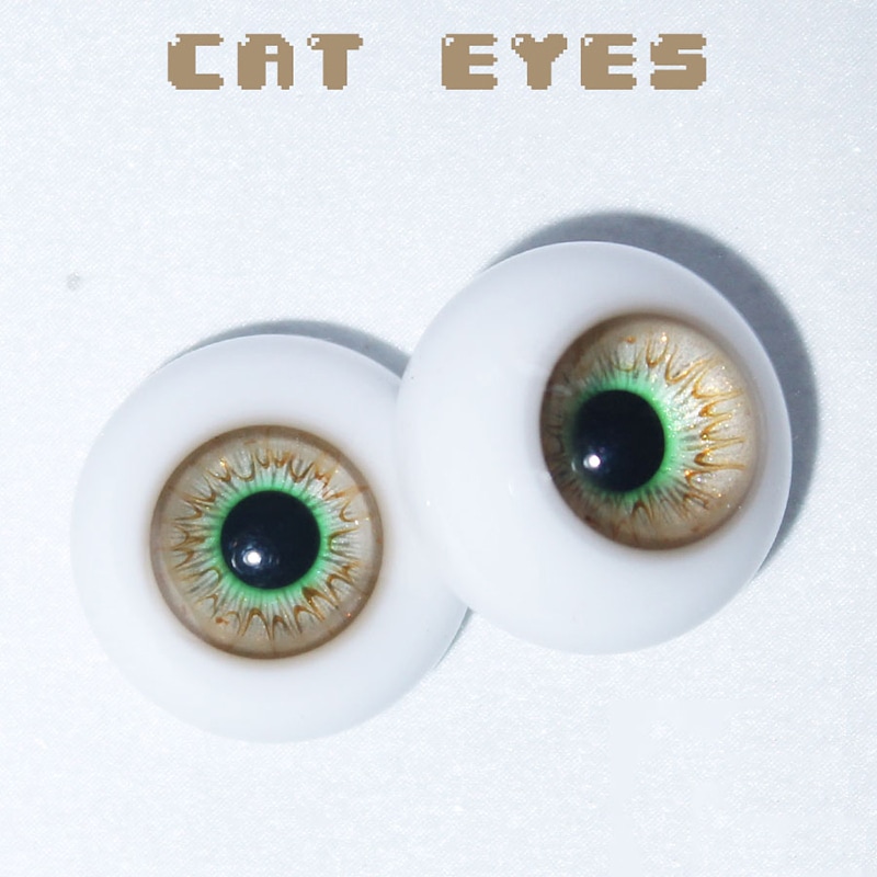 BJD ドールアイ レジンアイ 獣瞳 猫 12mm/14mm/16mm/18mmサイズ 球体関節人形用樹脂眼