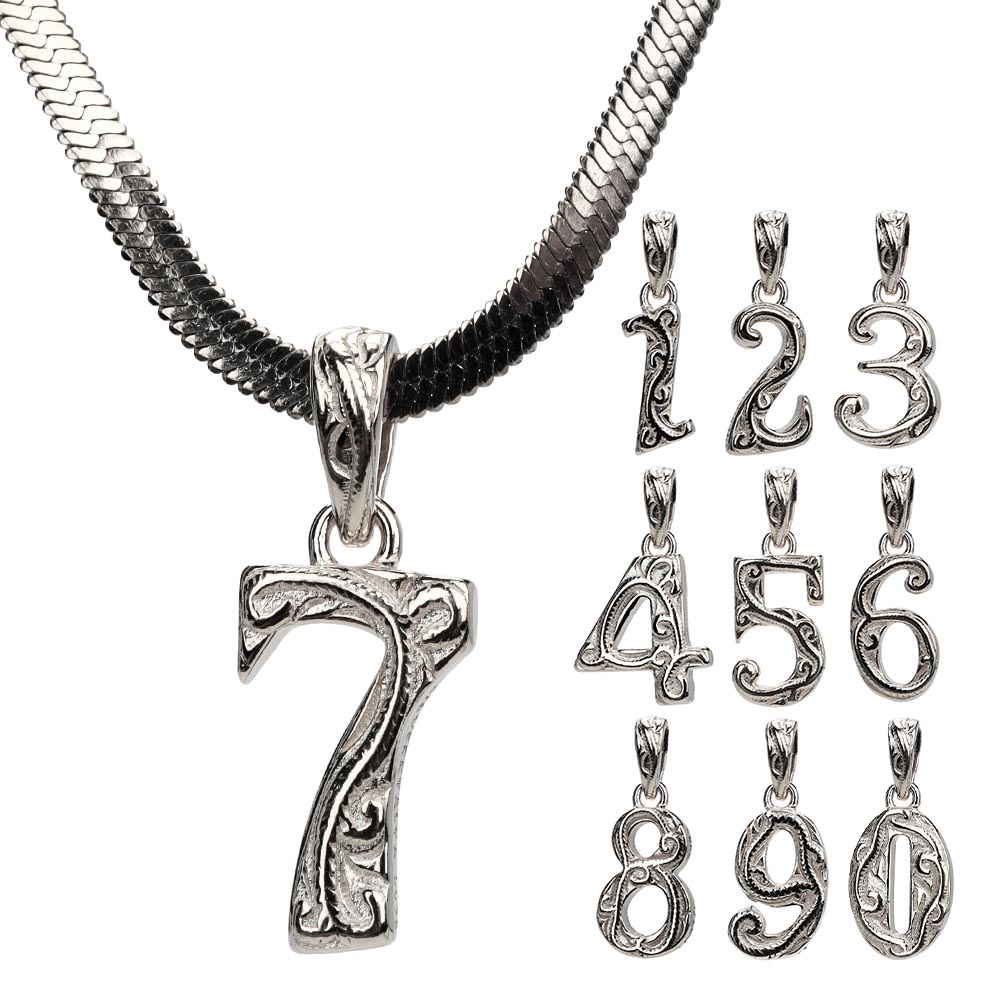 ハワイアンナンバーネックレス [n782-snake-s]