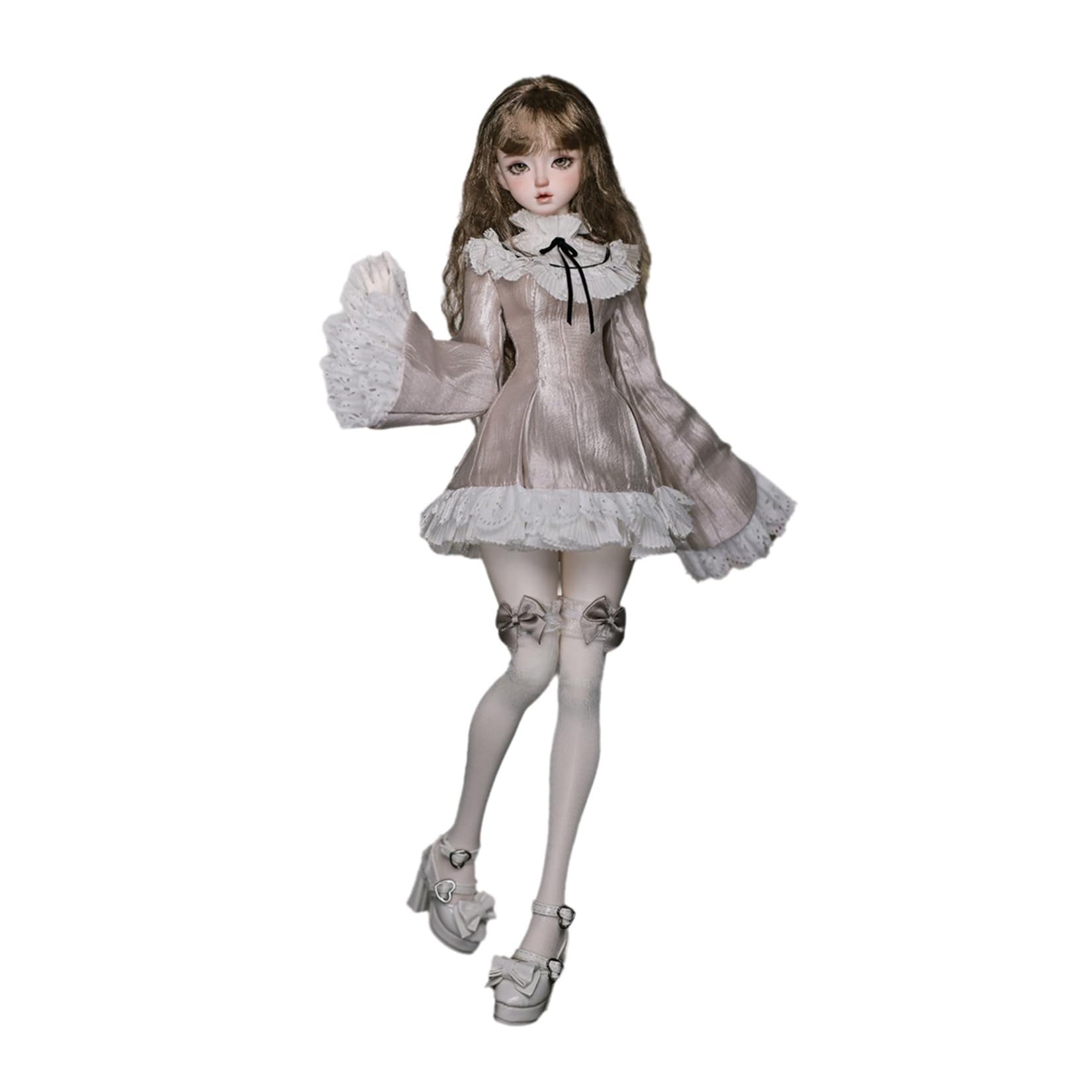 shuga fairy 1/4 スケール 球体関節人形 女 Lolita お嬢う様 BJDドール 可動 フィギュア 身長44CM メイク済み 仮装でき プリンセス ドレス 可愛い 樹脂 洋服セット プ