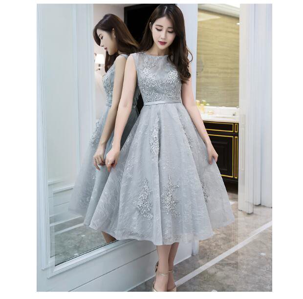 ミモレ丈ドレス お呼ばれドレス パーティードレス 披露宴 二次会 演奏会 ウエディングドレス 成人式 7,973円