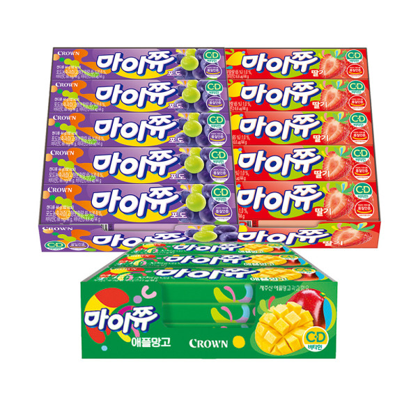 My-Chu Gum/Strawberry/+/Grape/+/Apple Mango