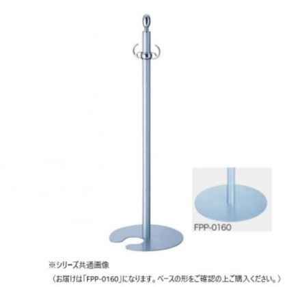 シロクマ フロアパーティションポール クローム/シルバー FPP-0160