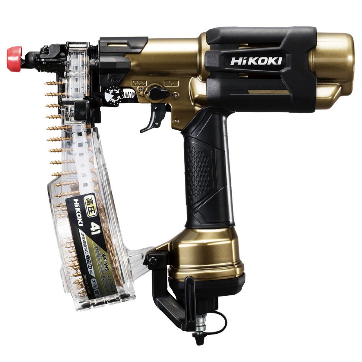 HiKOKI(ハイコーキ) 旧日立工機 高圧ねじ打機 WF4HS ハイゴールド 使用ねじ長さ25~41mm ハイスピードモデル