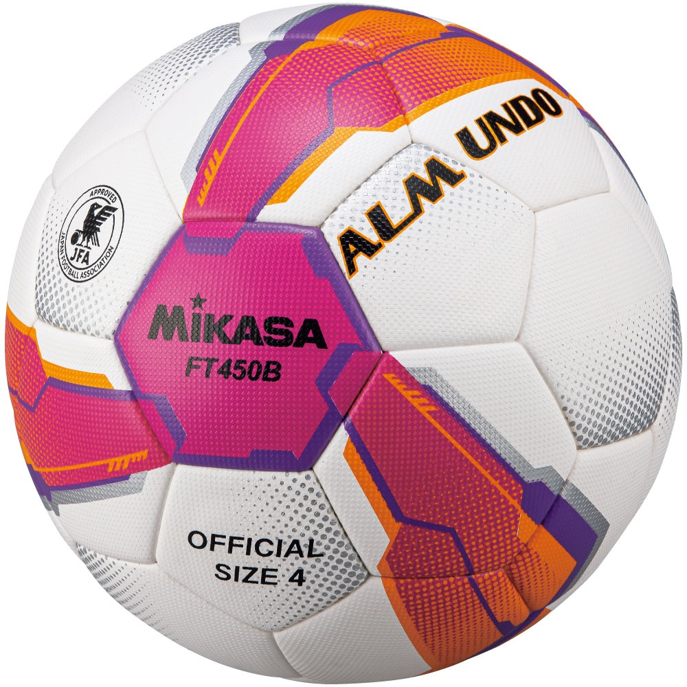 ミカサ(MIKASA) FT450BPV サッカー4ゴウALMUNDOケンテイハリ_PK サッカー 4号貼り 検定球 ピンク/バイオレット FT450B-PV 張りタイプ394