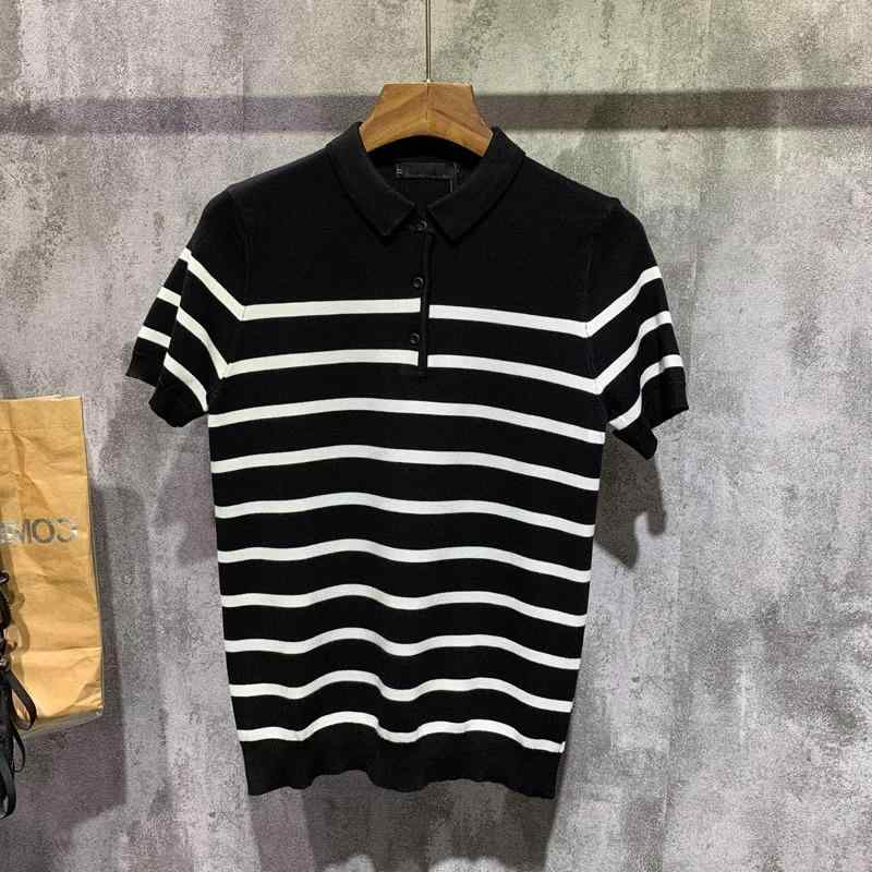 メンズ ファッション 服 オシャレ シンプル 大人 かっこいい 大きいサイズ ストリート 紳士服 夏 ファッション ストライプ 半袖 冷感 ポロ シャツ カジュアル ハイエンド アメリカン セーター