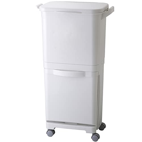 リス 分別 ゴミ箱 縦型分類ワゴンペール H＆H グレー 45L 日本製 45S