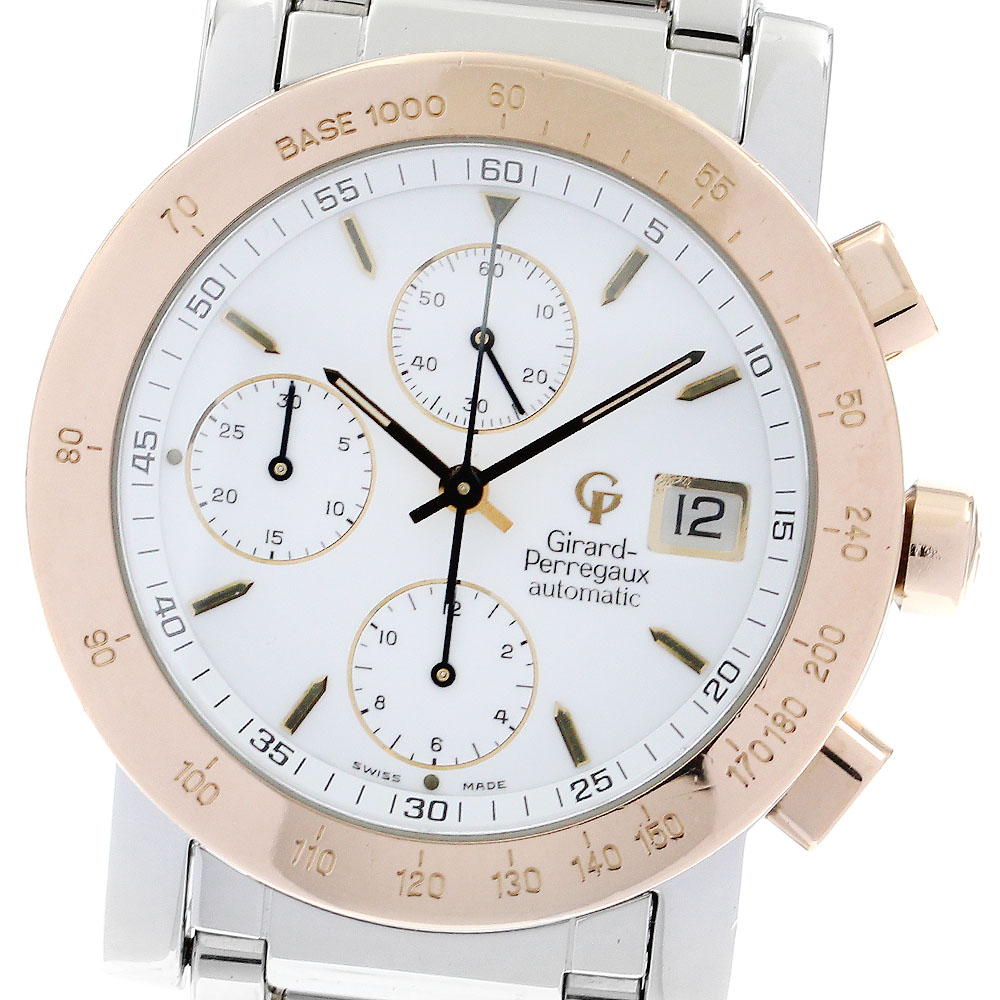 ジラール・ペルゴ GIRARD PERREGAUX 70017.3.56.7497 GP7000 PGベゼル クロノグラフ 自動巻き メンズ 保証書付き_886220【中古】