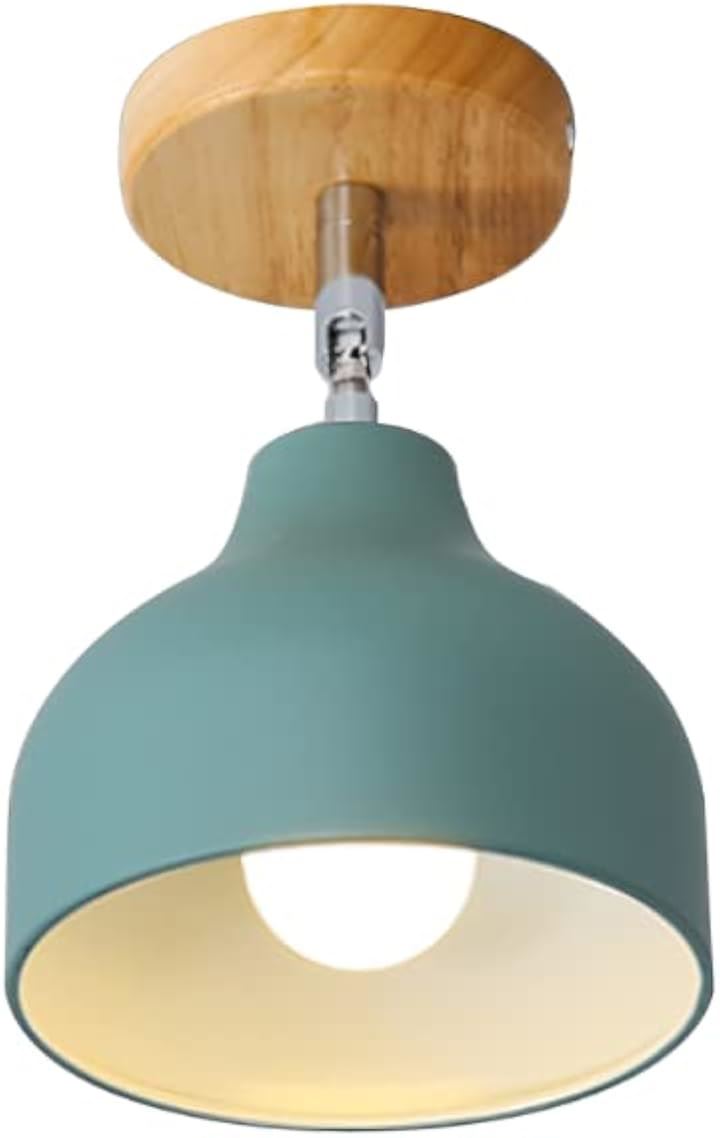 KY LEE シンプルで 現代 木製 シーリングライト 照明器具 リビング キッチン 間接照明 北欧 角度調整可能 1灯 おしゃれ 天井照明 簡単取付(CIL-0059)