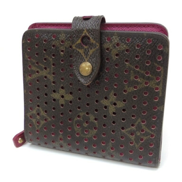 ﾙｲｳﾞｨﾄﾝ LOUISVUITTON 二つ折り財布 ｺﾝﾊﾟｸﾄｼﾞｯﾌﾟ M95188 ﾓﾉｸﾞﾗﾑﾍﾟﾙﾌｫ ﾌｭｰｼｬ 【中古】(62380)
