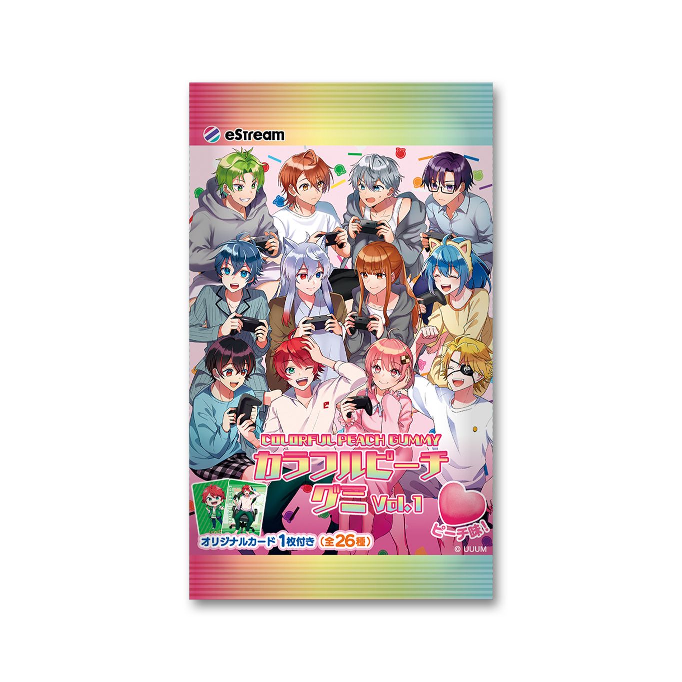 Qoo10] カラフルピーチグミvol.1 ピーチ味 : 食品