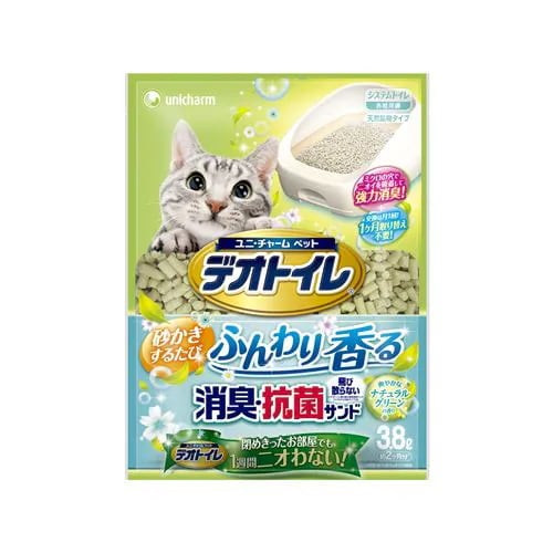 1週間消臭・抗菌デオトイレ ふんわり香る消臭・抗菌サンド 3.8L