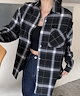 season cheak shirt Black(ブラック)