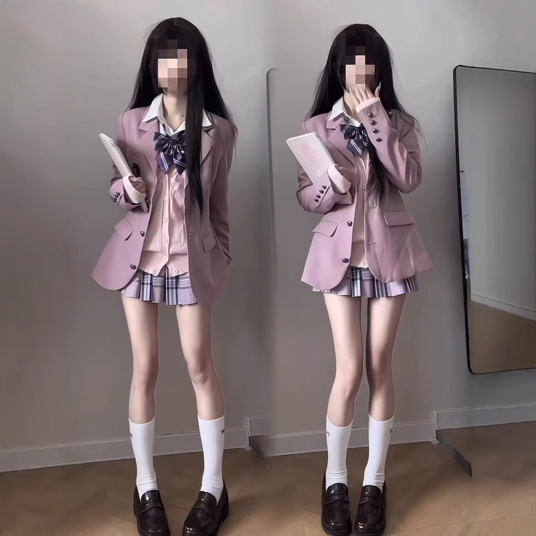 韓国 制服 スカート 日系 カレッジスタイル jk 制服 セット レディース 春 新作 キャンパス ユニフォーム 写真を撮る 雰囲気感