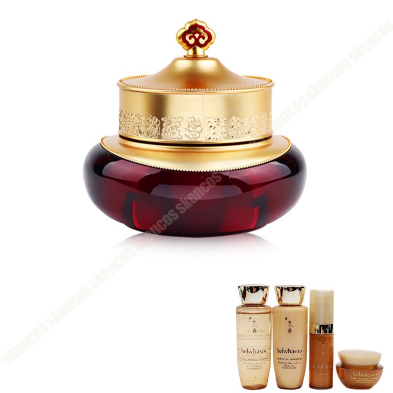 ザヒストリーオブフ 津率享(ジンユルヒャン)クリーム50ml+ Sulwhasoo 4滋陰生(ジャウムセン)4種サンプル/トラベルキット