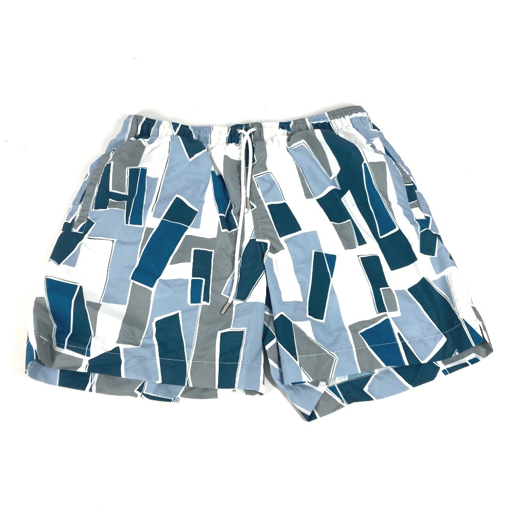 水着 H458101H65GXL ショートパンツ Decoupage de H swim trunks スイムウエア ハーフパンツ ボトムス アパレル ズボン ナイロン ブルー