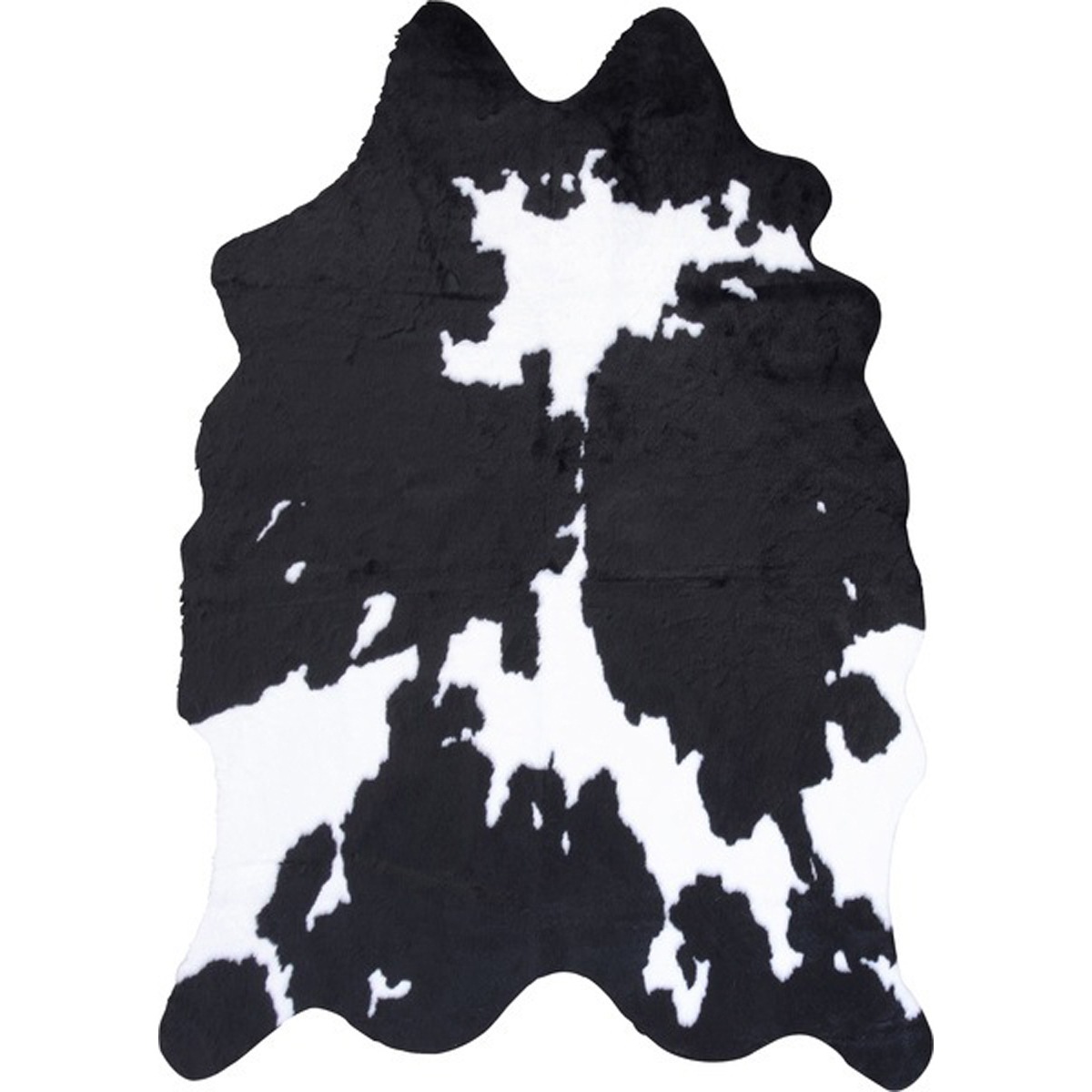 ラグ RG-15BK RG-15BR ウシ アニマル柄 牛柄 牛柄調 フェイクファー カウ柄 ラグマット デザインラグ おしゃれ カントリー ロッジ