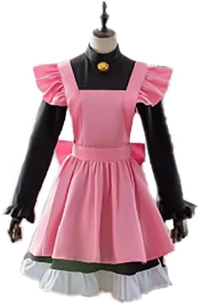 カードキャプターさくら 木之本 桜（きのもと さくら） メイド服 コスプレ衣装 雷牌戦闘服黒猫雷卡 コスチューム