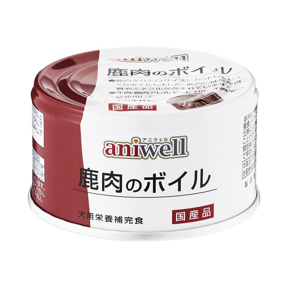 デビフ　アニウェル　鹿肉のボイル　８５ｇX２４缶　缶詰　犬　ウェットフード　ドッグフード　ＣＲＣ45―08―07―00―00