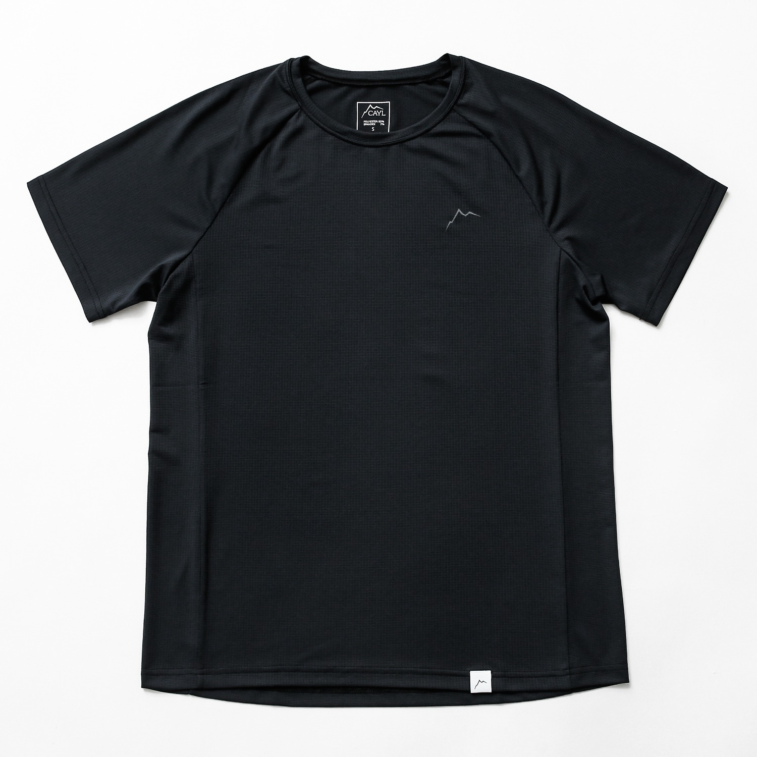 【CAYL】 25SS LOGO AIR SHORT SLEEVE : BLACK