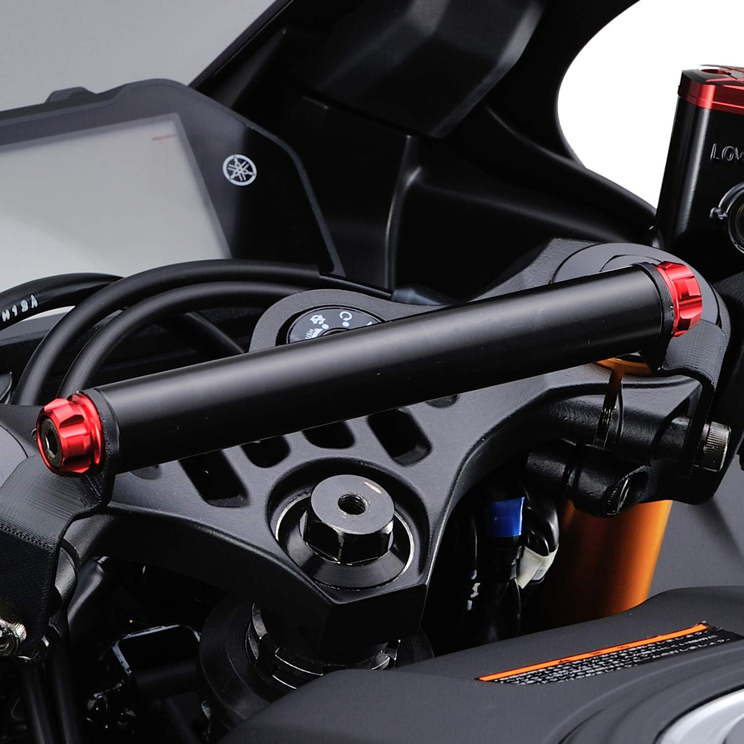 デイトナ(Daytona) バイク用 クランプバー YZF-R25/YZF-R3(19-22)専用 マルチバーホルダー レッド 17860