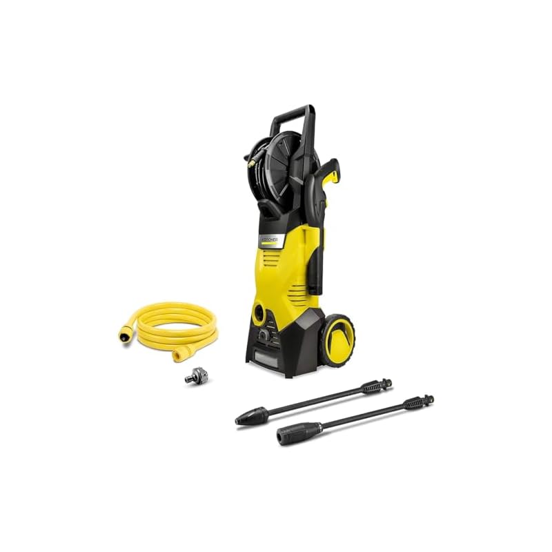 ケルヒャー(Karcher) 高圧洗浄機 K3ホースリール パワフル 持ち運びタイヤ 簡単接続 付属品充実 ハイパワーなノズル 洗車 ベランダ 花粉除去効果 黄砂 泥 (50/60Hz) 1.599