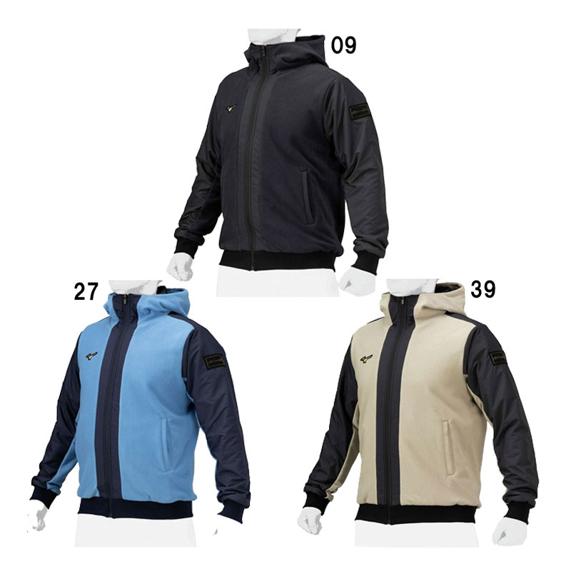 ミズノプロ プルーフフリースフーディ ユニセックス 野球 ウェア トレーニング 練習 24AW (12JEBK71)