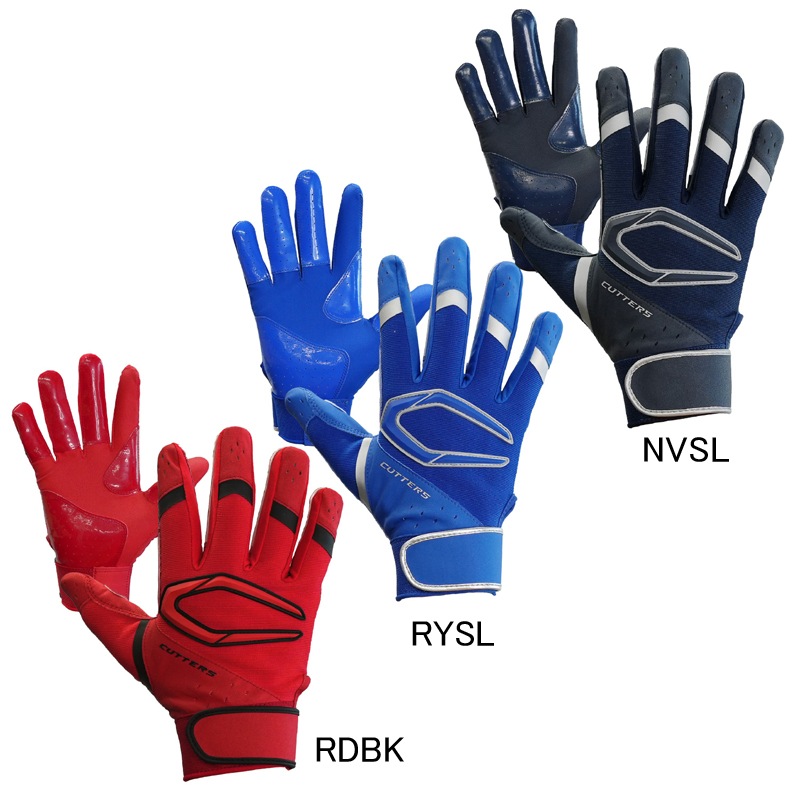 カッターズ CUTTERS パワーコントロール 4.0(両手用) 野球 バッティング 手袋 バッテ 24AW(B444 NVSL/RYSL/RDBK)
