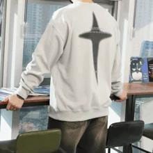 WBA 十字プリント特厚両面スウェットシャツ