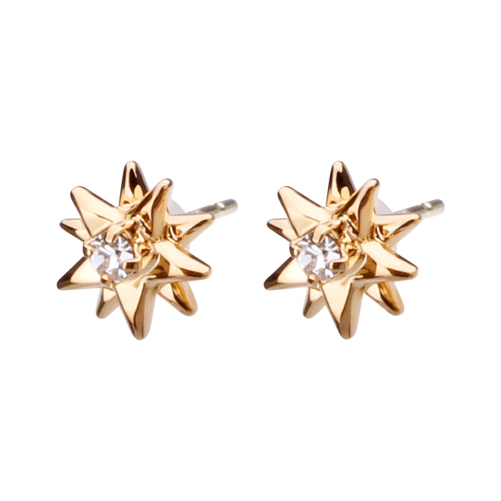 LOKUMI ピアス 日本製 18金 K18ポスト K18 金属アレルギー対応 プチ スパークル スター レディース シンプル スタッド 小さめ 小粒 スターピアス 人気 ニッケルフリーギフト プレゼ