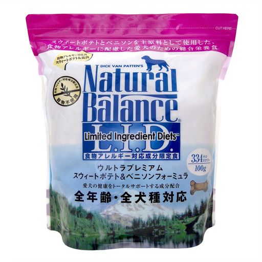 ナチュラルバランス スウィートポテト&ベニソン (全犬種/全年齢対応) 2.27KG