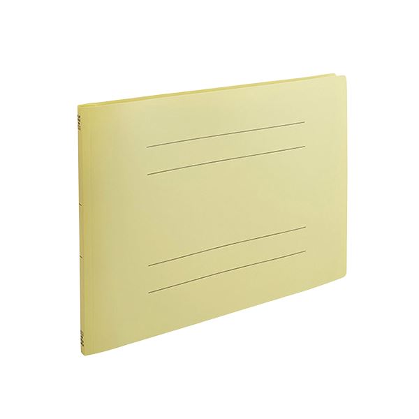 （まとめ） ビュートンジャパン PPフラットファイル A3判ヨコ型 背幅18mm イエロー (×10セット)