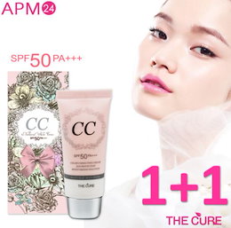 1+1【CC Cream】The cure CCクリーム SPF50 PA++ 30ml うるおってナチュラル【送料無料】うるおいベースでナチュラル美肌