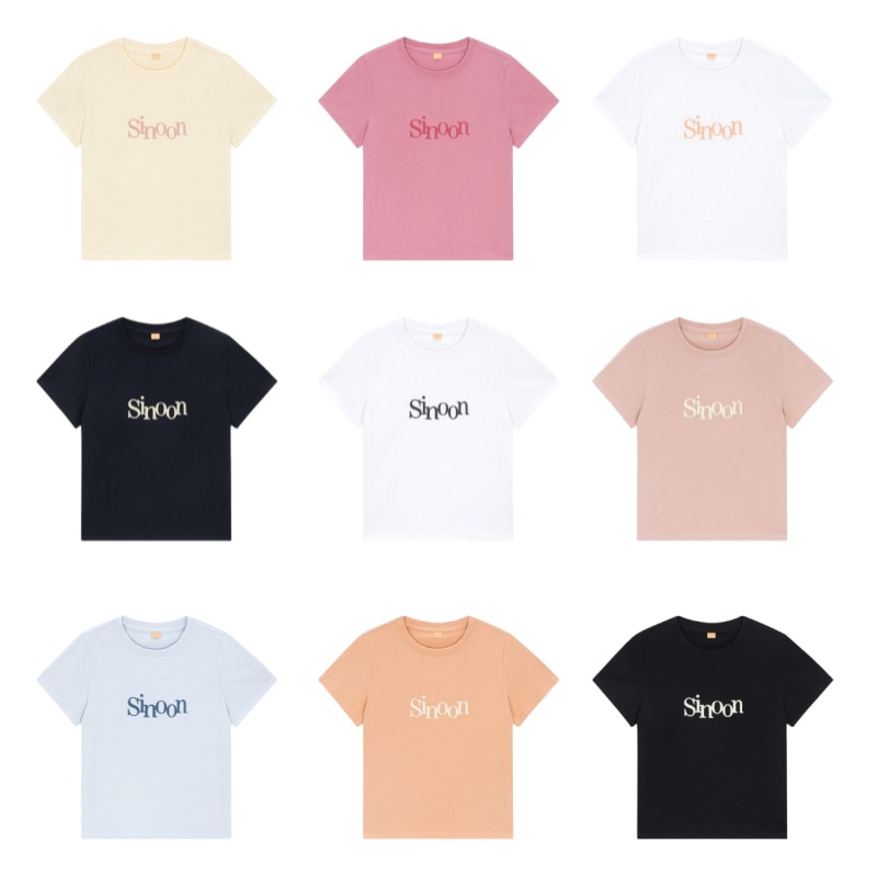 [関税込み] Sinoon Signature Logo T-Shirts シグネチャー ロゴ Tシャツ (9カラー) 6,952円