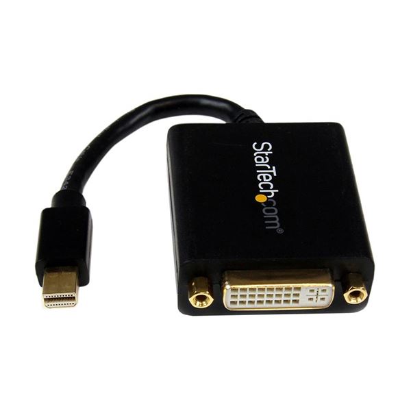 （まとめ）StarTech.com MiniDisplayPort-DVI変換アダプタ Mini DP（オス）-DVI-I（メス） 19201200 ブラック MDP2DVI 1個 5セット