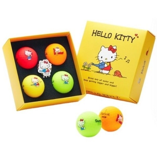 【限定版】サンリオ ハローキティ 50周年ボール ビビッドボール&ボールマーカーセット