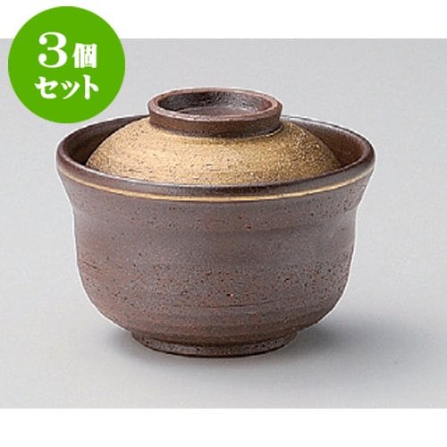 3個セット 蓋向 南蛮金彩煮物碗 [11.5 x 9cm] 煮物碗・丸菓子碗 和食器 和皿 料亭 旅館 業務用