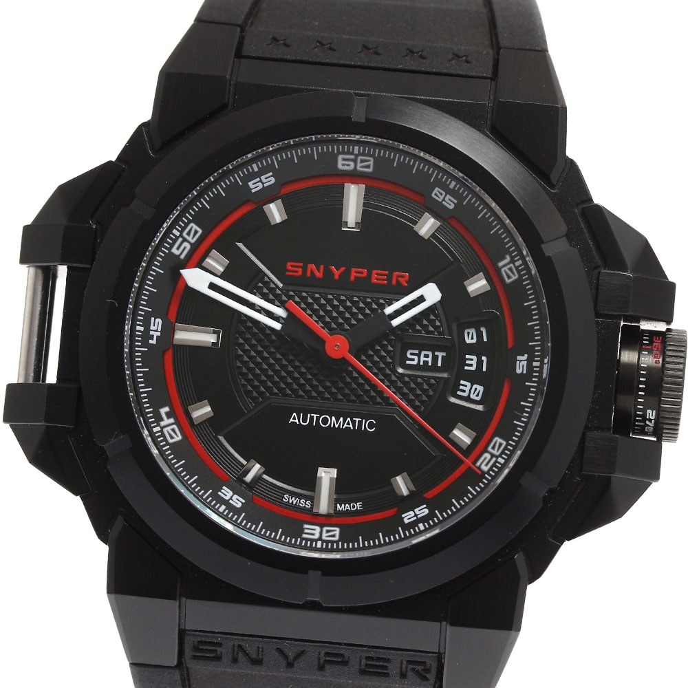 スナイパー SNYPER 20.200.OR スナイパー2 ブラック デイデイト 自動巻き メンズ 美品 _904278【中古】