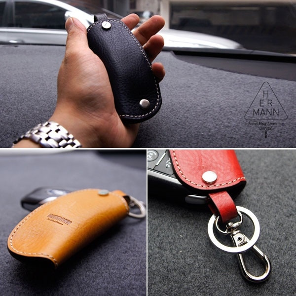 LINCOLN LEATHER SMART KEY CASE HOLDER IX50