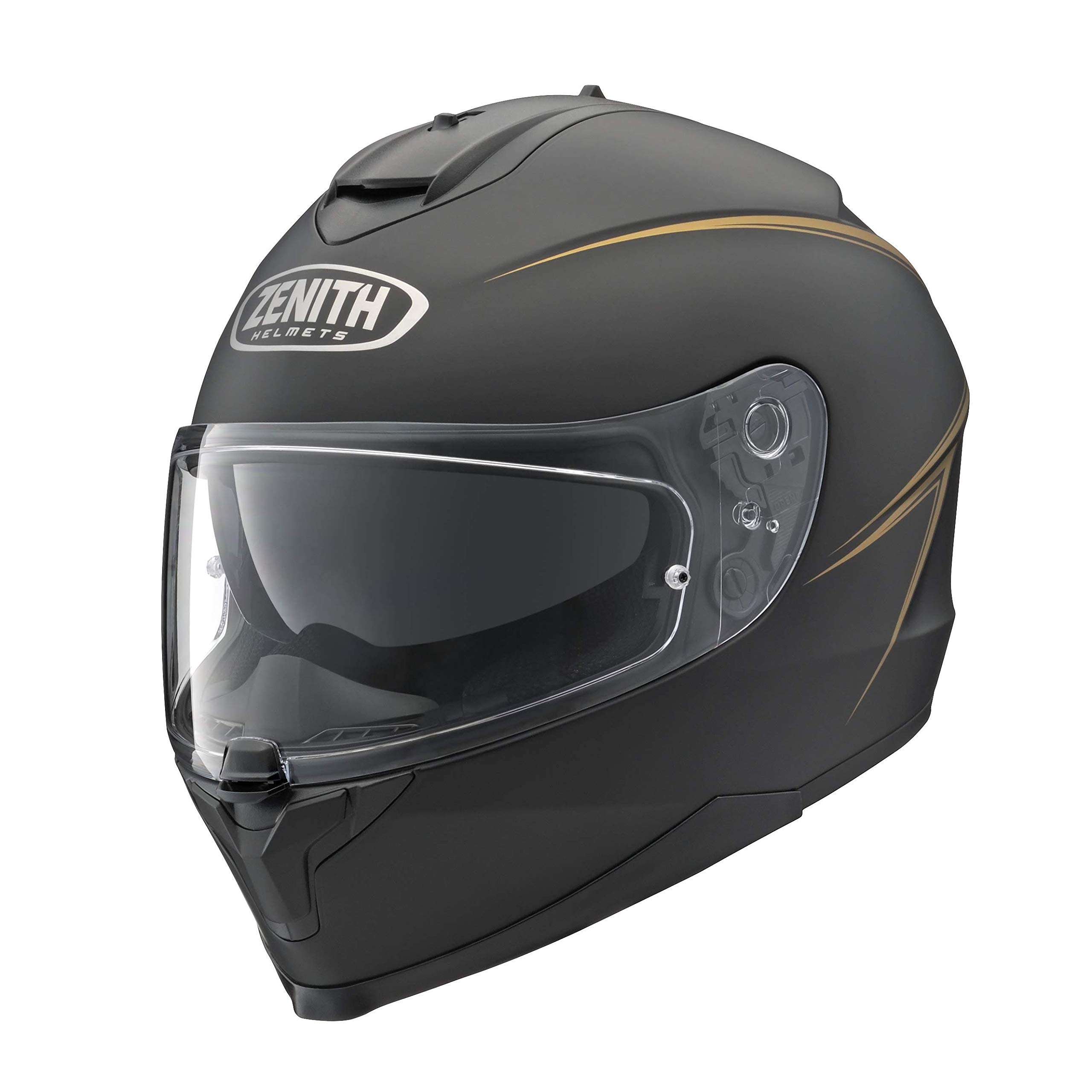 ヤマハ(Yamaha)バイクヘルメット フルフェイス YF-9 ZENITH サンバイザーモデル ピンストライプ セミフラットブラック(つや消し) Mサイズ(57-58cm) 90791-1781M