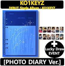 【LuckyDrawEvent特典】 KO1KEYZ - (PHOTO DIARY Ver.) DEBUT SINGLE「KO1KEYZ」