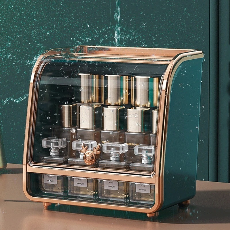 軽量贅沢化粧品収納ボックス防塵ブラシ化粧箱アクセサリー口紅スキンケア用品収納棚収納引き出し2386