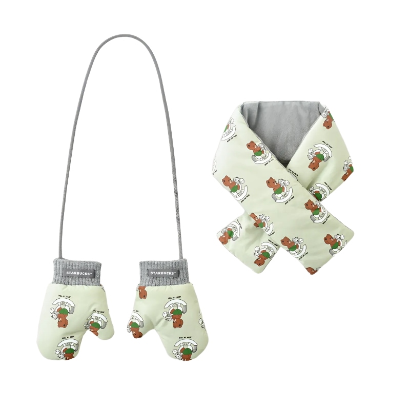 ベベドピーノ ふんわりセット(手袋&ネックウォーマー)