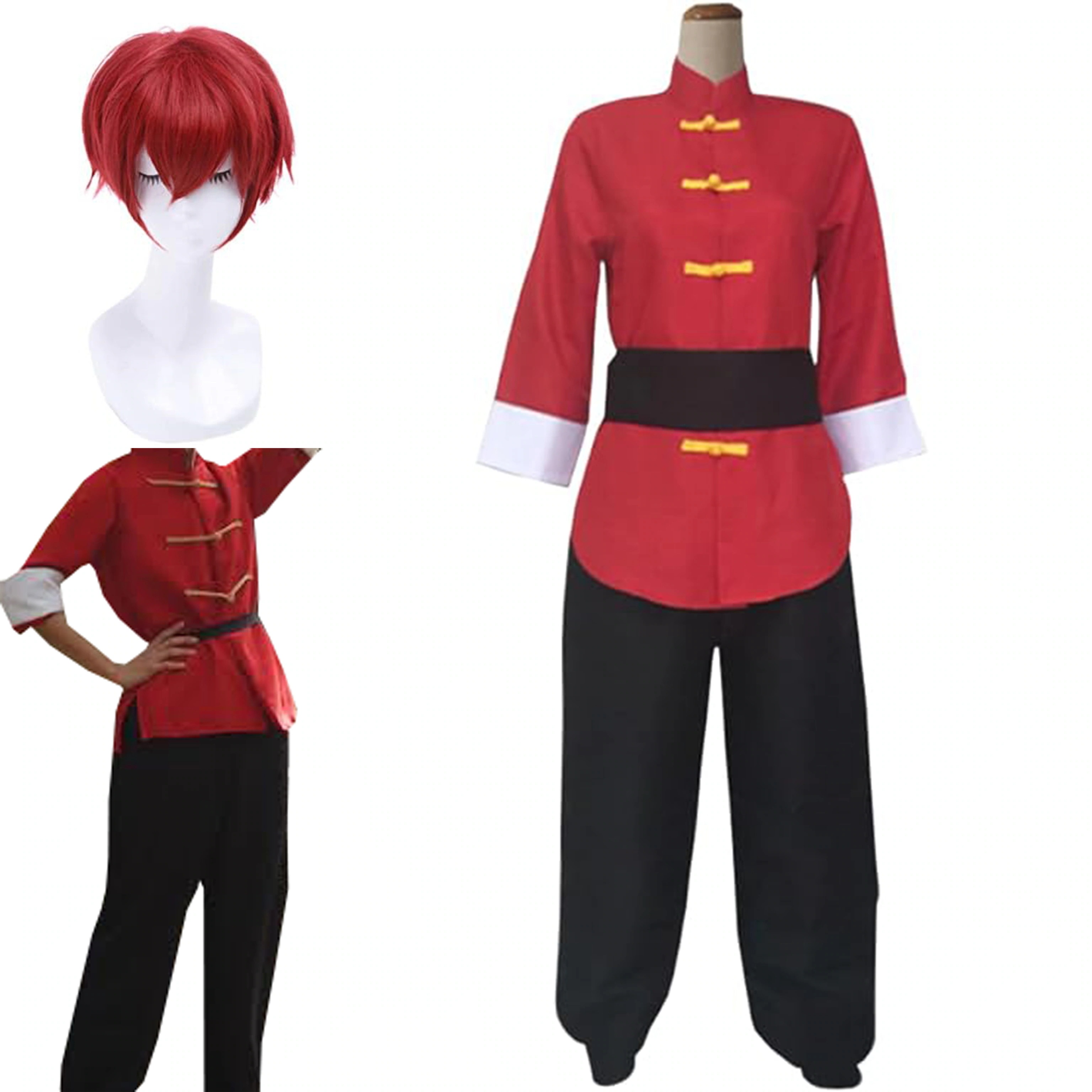 【全シリーズ発売中】 【値引き中】ウィッグ コスプレ衣装 撮影 文化祭 学園祭 クリスマス ハロウィン コスプレ衣装 乱馬 早乙女 チャイナ服 早乙女らんま らんまシャンプー さおとめ コスプレ衣装
