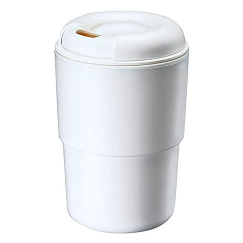 人気定番の コンビニマグ TS-1296 ホワイト ふた付き)350ml (直飲み カップ 保温 2層 コンビニコーヒー Stacking タンブラー タンブラー