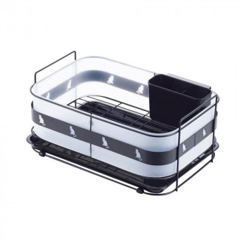 クロネコキッチン 水切りカゴ ブラック 1305562