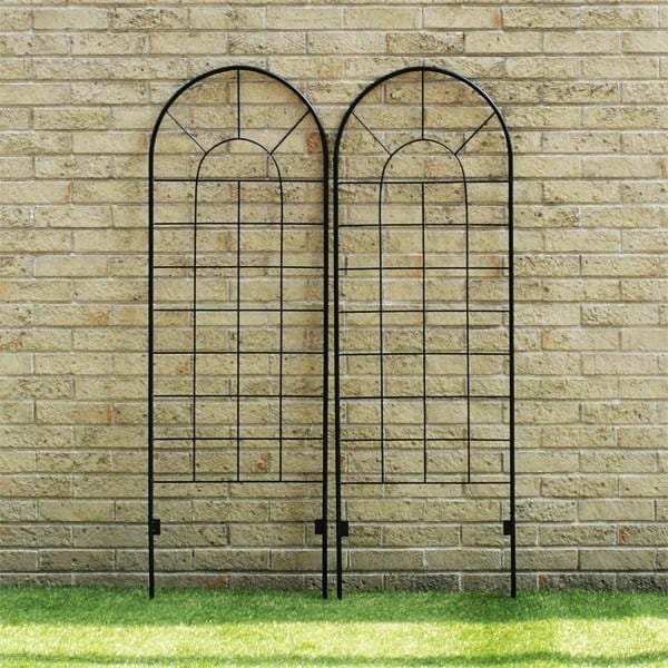 フェンス アンティーク調 ヨーロピアン 丸 円形 土に差す 柵 庭 ガーデン ガーデニング 北欧 2枚セット