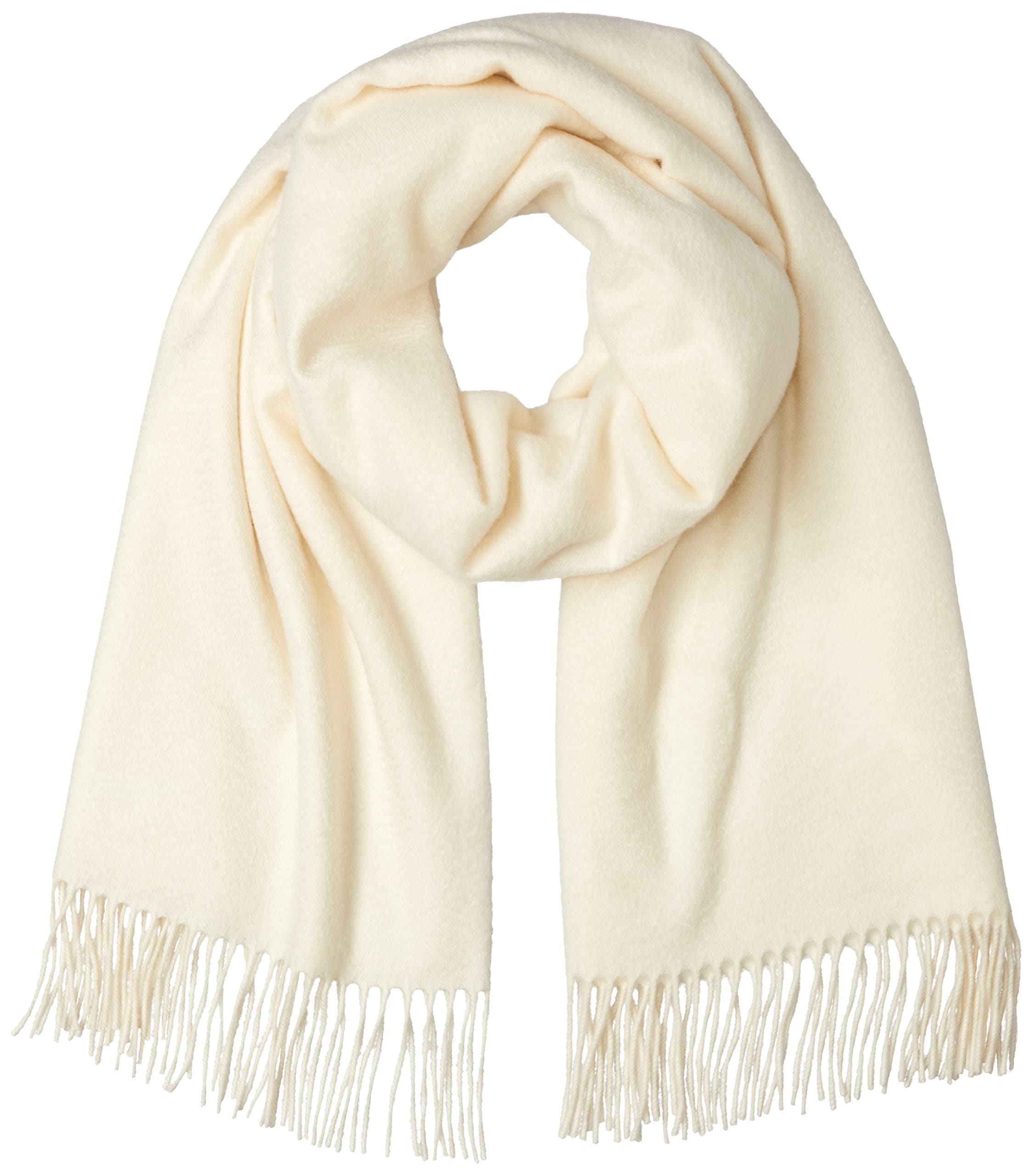 [ジョンストンズ] 公式 カシミヤストール WA56(無地) レディース SA0000 White 2020 UK 190cm x 70cm (Free サイズ)