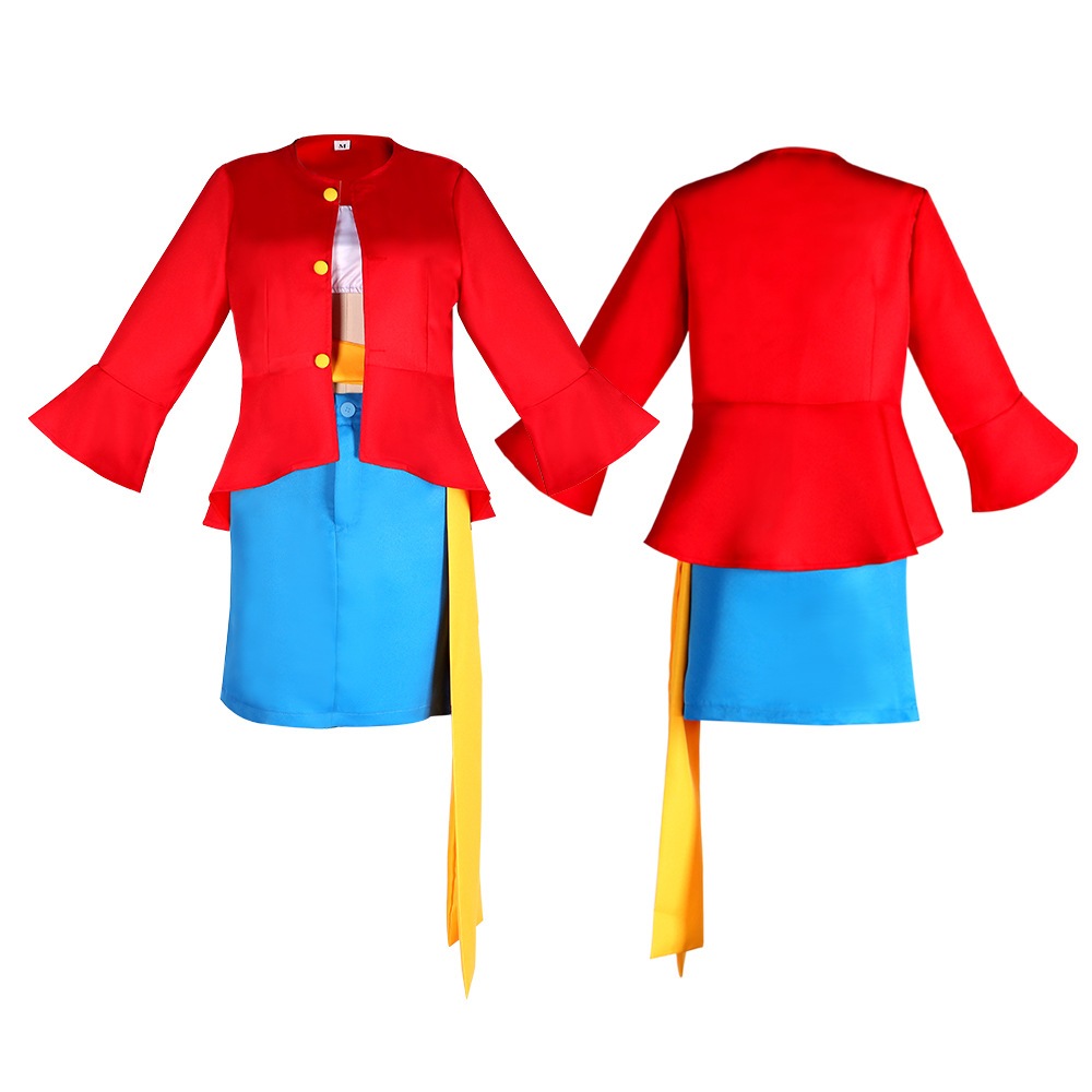 【速達!】ワンピースcos二後麦わらルフィcos性転写スカートわらじコスプレアニメコスプレコスプレコスプレ衣装 5,349円