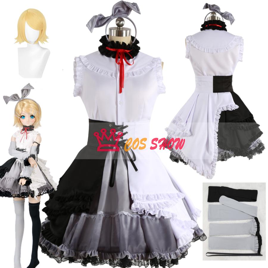 2025新品販売 プロジェクトセカイカラフルステージプロセカ 誰もいないセカイ 鏡音リン コスプレ衣装 カチューシャ+靴下付き cosplay 仮装 オーダーメイド製作可能 イベント