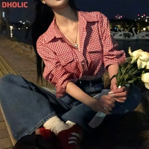 [メガ割りSALE]コットンギンガムチェックシャツ